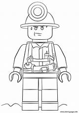 Lego Coloring Pages City Police Printable Miner Colorear Para Figure Fire Mini Color Mccain Chase Dibujos Print Truck Colouring Book sketch template