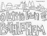 Coloring Pages Bethlehem Christmas Town Little Color Religious Printable Getcolorings sketch template