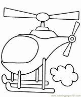Helicopter Coloring Pages Kids Helicopters Sheets Transportation Transport sketch template