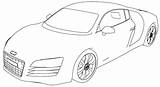 Audi R8 Coloring Perspective Pages Wecoloringpage sketch template
