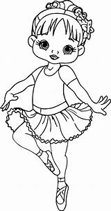 Coloring Pages Ballerina Girl Cartoon Leap Nice Printable Baby Little Girls Visit Books Movie Information Dance sketch template