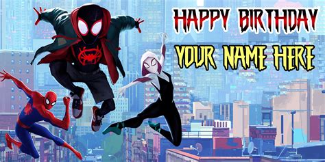 spiderman   spiderverse personalized banner    etsy