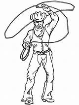 Coloring Cowboy Pages Cowboys Color Lasso Western Boys Printable Kids Colouring Print Boy Spinning Wide Sheets Drawing Book West Size sketch template