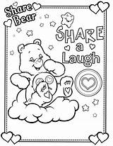 Care Coloring Pages Bear Bears Sheets Printable Colouring Disney Carebear sketch template