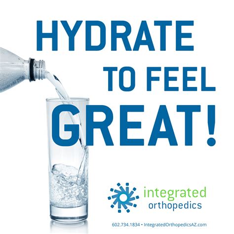 stay hydrated  feel great integrated orthopedics
