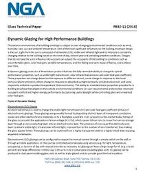 dynamic glazing  high performance buildings glass technical paper