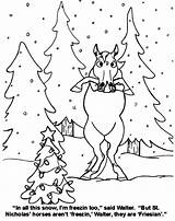 Walter Coloring Christmas Book sketch template