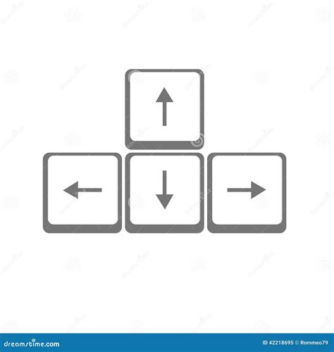 vector arrows buttons keyboard stock vector image