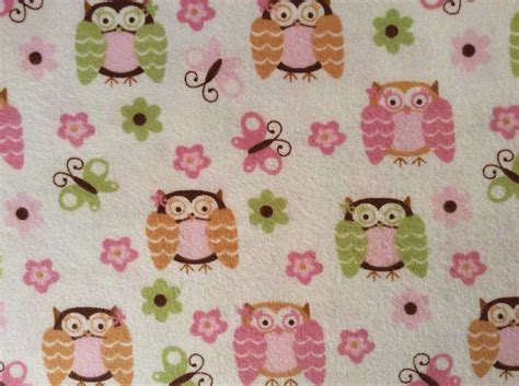 owl flannel fabric   yard owl print  lacybellesboutique