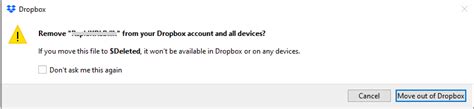 dropbox error remove   dropbox account   devices move