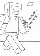 Minecraft Coloring Pages Golem Steve Iron Getdrawings sketch template