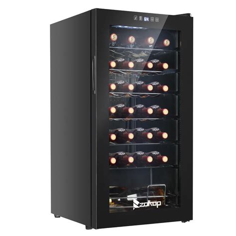 zokop 28 bottles wine fridge bar wine cooler cabinet beverage