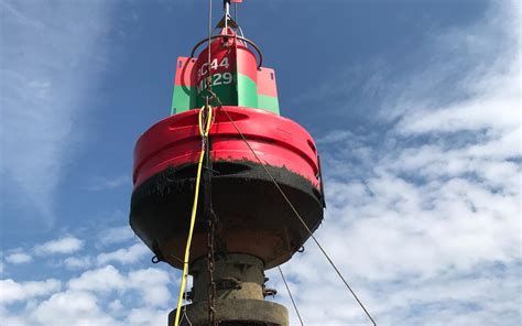 ontvangers  boeien op waddenzee moeten gezenderde grote vissen gaan volgen leeuwarder courant