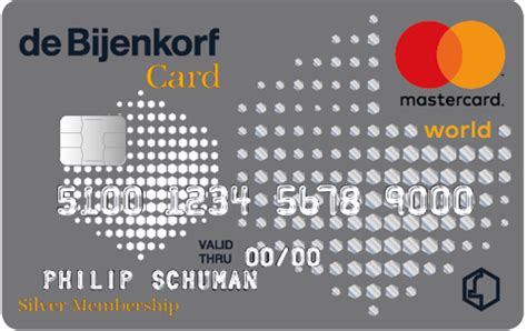 de bijenkorf card klantenkaart en mastercard