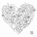 Coloring Color Vive Book Heart Hearts Pages Getdrawings Drawing Flowers Choose Board sketch template