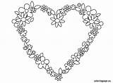 Coloring Flowers Heart Hearts Pages Flower Kids Book Wedding Colouring Printable Sheets Coloringpage Eu Valentine Embroidery Getdrawings Popular sketch template