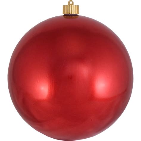 Christmas By Krebs Large Christmas Ornaments Shiny Red 8 200mm