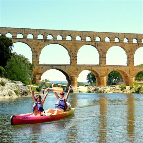 Canoe Collias Pont Du Gard Canoes Kayak Sur Le Gardon