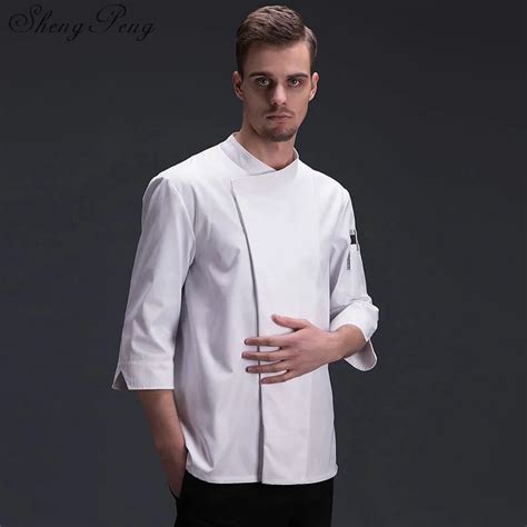 buy chef shirt  men short sleeve red black white