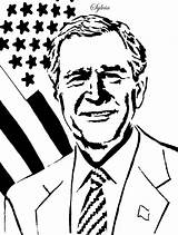 Bush George Drawing Clipart President Sketch Imposter Patterns Realistic Pencil Colorful Getdrawings sketch template