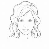 Face Drawing Easy Template Woman Outline Sketch Simple Faces Girl Line Sad Getdrawings Drawings Draw Lady Continuous Child Girls Pencil sketch template