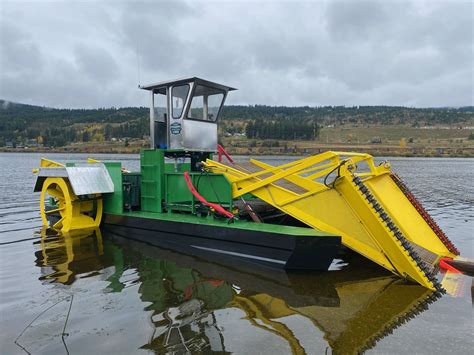 city  williams lakes lake weed harvester receives limited permit