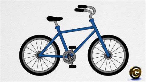 bicycle cartoon drawing  getdrawings