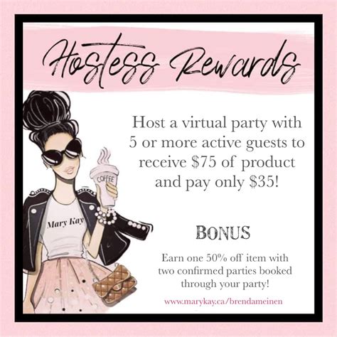 mary kay virtual party hostess rewards mary kay hostess rewards mary
