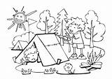 Camping Coloring Pages Kids Colouring Color Sheets Bestcoloringpagesforkids Choose Board Print Tent Fun sketch template