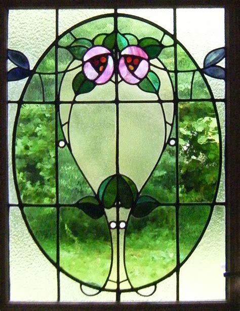 Glasgow Style Art Nouveau Cambuslang Stained Glass Front Door