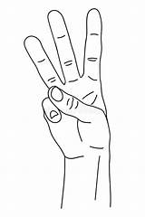 Fingers Gesture Dita Numero Indice Gesto Dito Nome Verso Sollevato Alto Erhöht Fingern Mittel Geste Namenlos Zeigt Naomi Nameless Upward sketch template