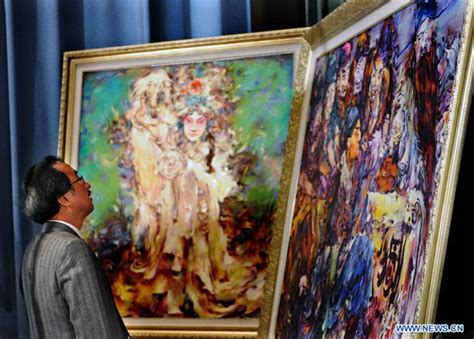 chinese oil paintings exhibition opens   headquarters chinaorgcn