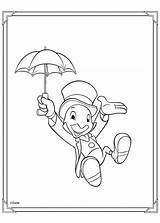 Coloring Cricket Pinocchio Jiminy Pages Disney Color Print Para Pinocho Bug Hellokids Imprimir Colorear Dibujos Coloriage Online Criquet Info Book sketch template