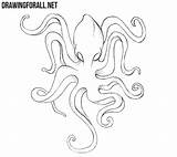 Kraken Drawingforall Mythical Tutorials Myths Ayvazyan Stepan sketch template