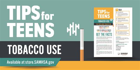 tips for teens the truth about tobacco samhsa publications and
