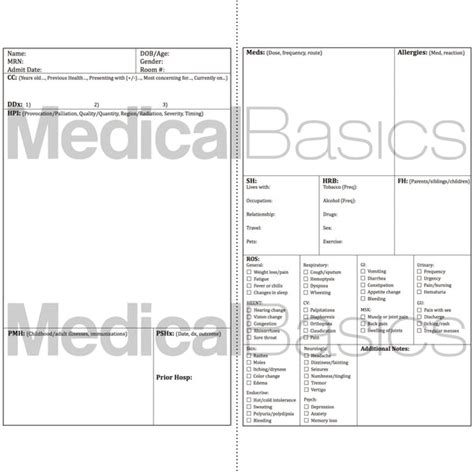 medical student printable  p template printable templates