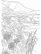 Coloring Dover Lac Landschappen Coloriages Downloaden Ausmalen Kleurplaat Landscapes Californie Designlooter Doverpublications Landschaftsmotive Sketchite sketch template