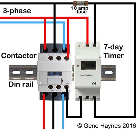 phase contactor wiring diagram