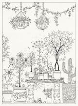Coloring Adult Adults Colorir Para Colouring Pages Garden Book Sheets sketch template