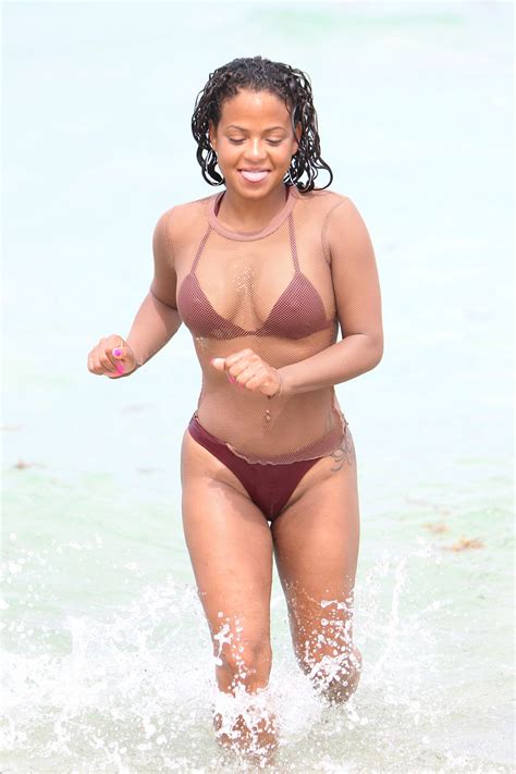 christina milian in bikini on the beach in miami 07 22