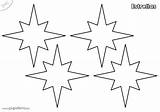 Recortar Moldes Estrella Papelisimo Modelos Grandes Dibujo Plantilla Picos Papel Muchas Imprimibles Fugaz Navideña Varias Sola Visitar sketch template