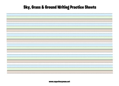 sky grass dirt paper printable