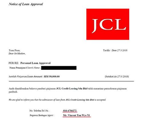 jcl credit leasing penipu pinjaman  malaysia   nak