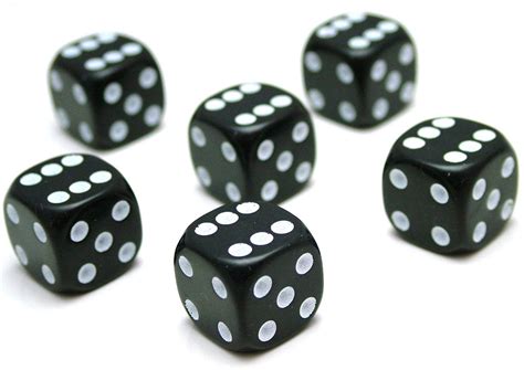 black  sided dice mm
