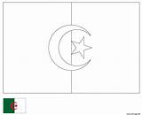 Algerie Coloriage Drapeau Dessin Flags Imprimer Algeria sketch template