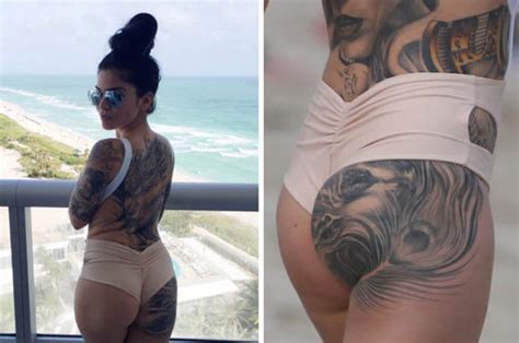 Cami Li Flaunts Sexy Tattooed Bum On Beach Break Daily Star