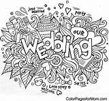 Kids Coloring Pages Wedding Printable Sheets Book Colorpagesformom Doodles sketch template