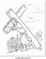 Jesus Cross Coloring Died Pages Getdrawings Getcolorings sketch template