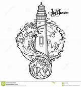 Lighthouse Farol sketch template