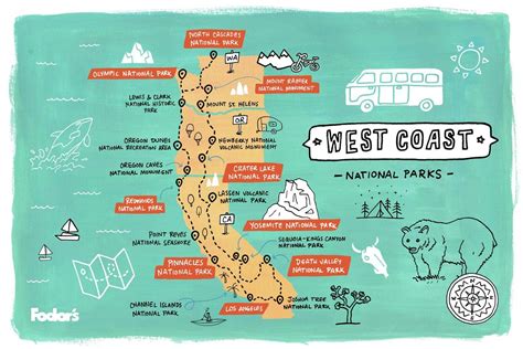 road trip itinerary  west coast national parks